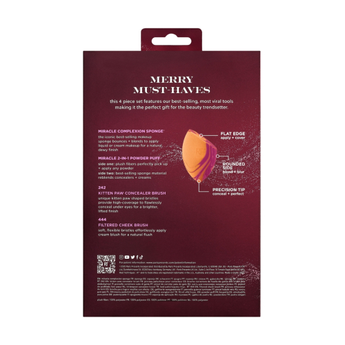 Real Techniques - *Holidays 25* - Set di pennelli Merry Must-haves Set