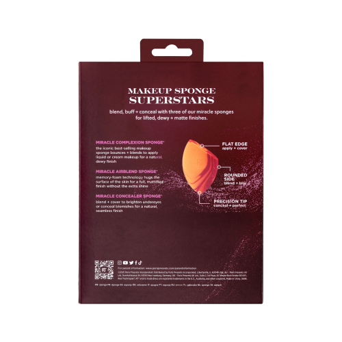 Real Techniques - *Holidays 25* - Superstars Set di spugnette per il trucco