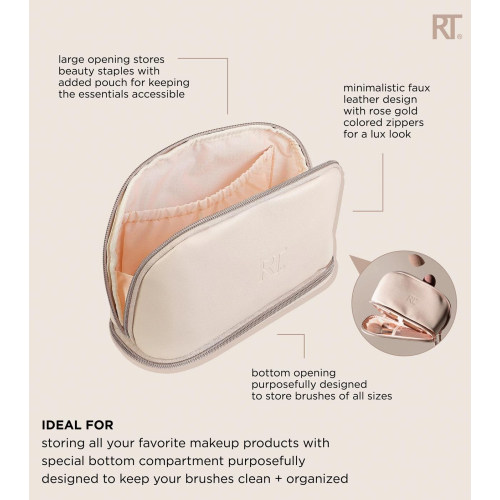 Real Techniques - *New Nudes* - Borsa per trucchi multiuso Uncovered