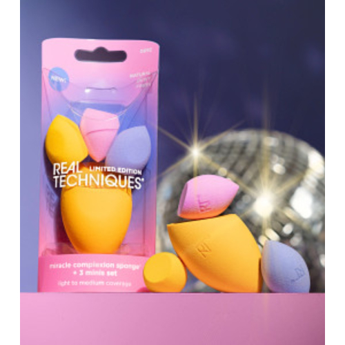 Real Techniques - *Night Brights* - Spugna Miracle Complexion + 3 mini spugne