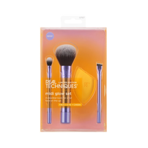 Real Techniques - *Night brights* - Set pennello + spugna Midi Glow