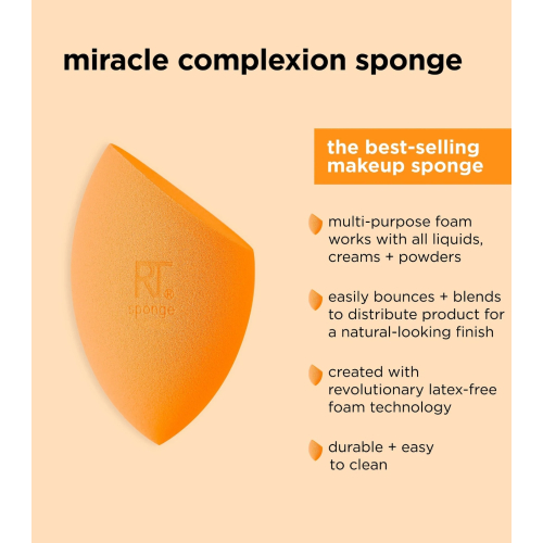 Real Techniques - Confezione da 4 spugne per il trucco Miracle Complexion