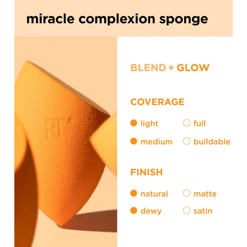 Real Techniques - Confezione da 4 spugne per il trucco Miracle Complexion