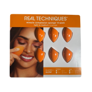 Real Techniques - Confezione da 6 spugnette per il trucco Miracle Complexion