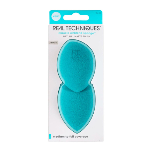 Real Techniques - Confezione di spugne per trucco Miracle Airblend Sponge - Finitura opaca naturale