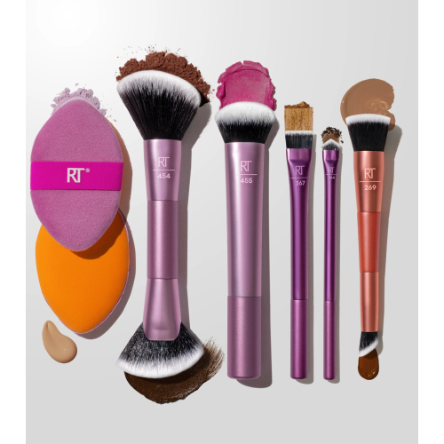 Real Techniques - Set di pennelli per occhi e viso Big Blends Energy