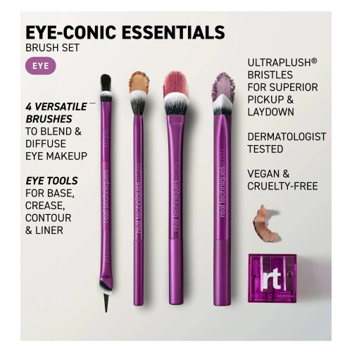 Real Techniques - Set di Pennelli Eye-conic Essentials