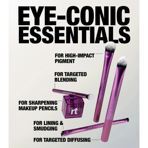 Real Techniques - Set di Pennelli Eye-conic Essentials