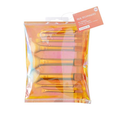 Real Techniques - Set di spazzole + borsa da toilette The Wanderer