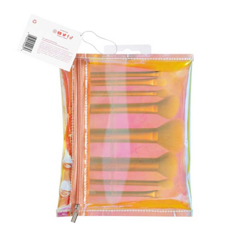 Real Techniques - Set di spazzole + borsa da toilette The Wanderer