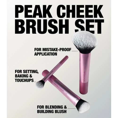 Real Techniques - Set di pennelli Peak Cheek