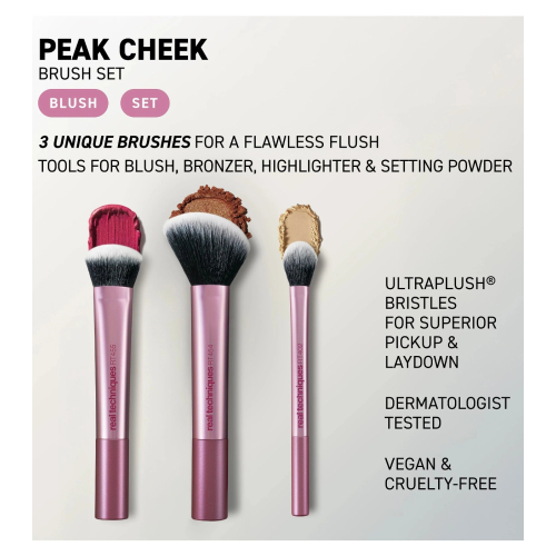 Real Techniques - Set di pennelli Peak Cheek