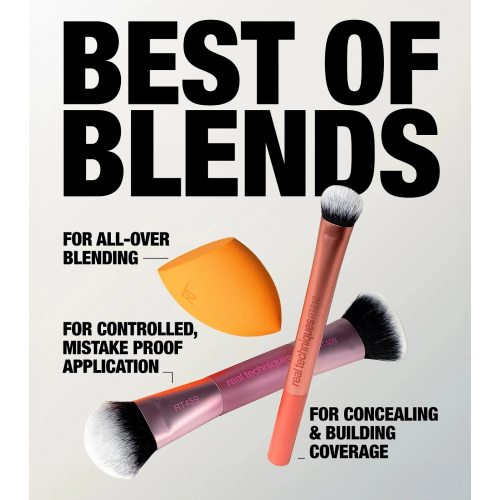 Real Techniques - Set di pennelli e spugna Best of Blends