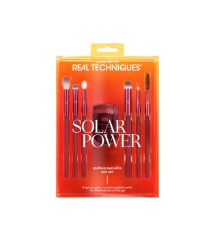 Real Techniques - *Energia solare* - Set di pennelli per occhi fusi