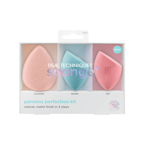 Real Techniques - *Sponge +* - Set di spugnette Poreless Perfection Kit