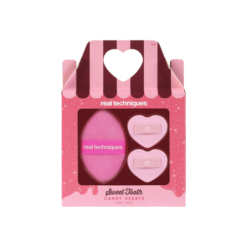 Real Techniques - *Sweet Tooth* - Set di nappe Candy Hearts