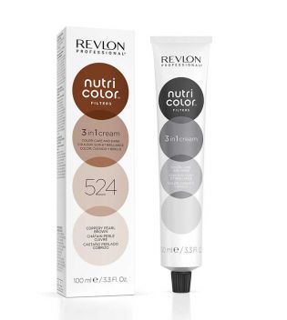 Revlon - Colorazione Nutri Color Filters Crema 3 in 1 100ml - 524: Marrone perla ramato