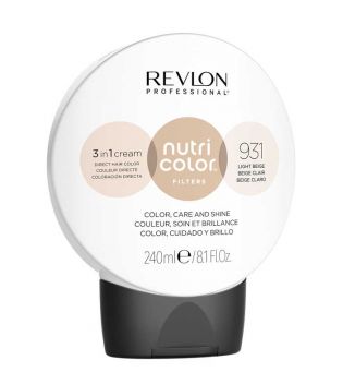 Revlon - Colorante Nutri Color Filters 3 en 1 Cream 240ml - 931: Beige chiaro