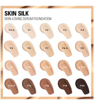 Revolution - Base per il trucco Skin Silk Serum Foundation - F0.5