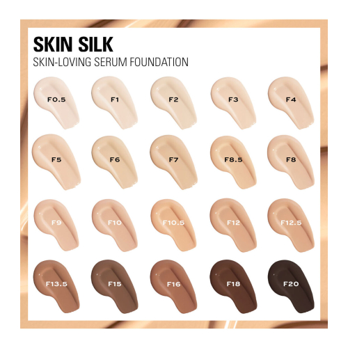 Revolution - Base per il trucco Skin Silk Serum Foundation - F10