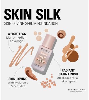 Revolution - Base per il trucco Skin Silk Serum Foundation - F4