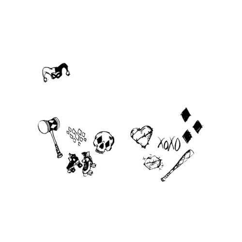 Revolution - *DC Poison Ivy & Harley Quinn* - Adesivi adesivi per il viso