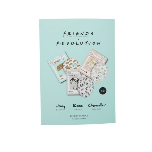 Revolution - *Friends X Revolution* - Confezione da 3 maschere facciali in tessuto - Joey, Ross e Chandler