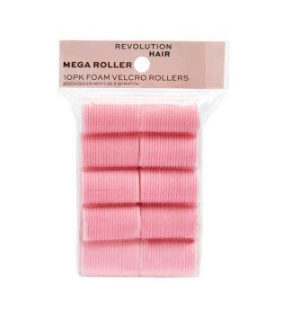 Revolution Haircare - Set di 10 rulli in velcro Mega Pink Rollers