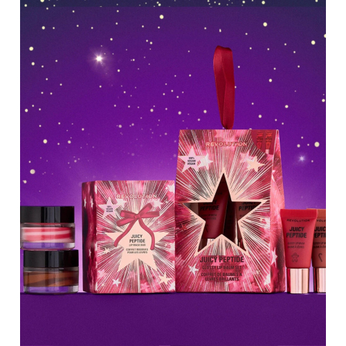 Revolution - Mini set regalo di balsamo per le labbra Juicy Peptide
