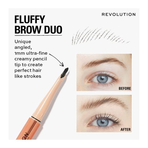 Revolution - Matita per sopracciglia Fluffy Brow Filter Duo - Blonde