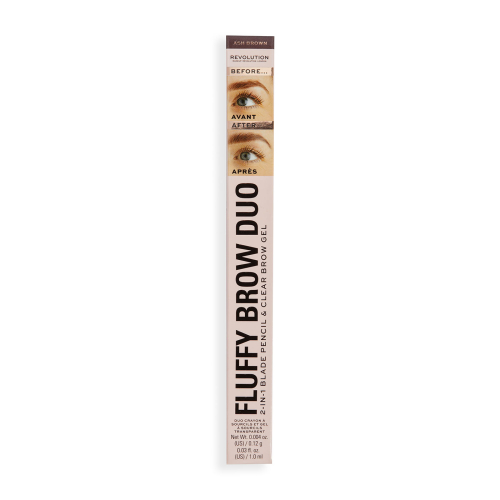 Revolution - Matita per sopracciglia Fluffy Brow Filter Duo - Dark Brown