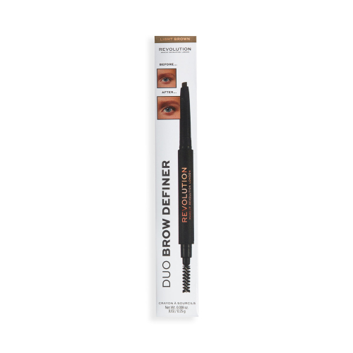 Revolution - Matita per sopracciglia Duo Brow Definer - Light Brown