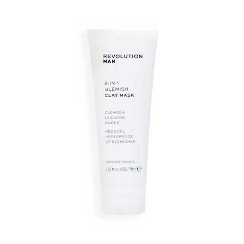 Revolution Man - Maschera viso anti-macchia 2 in 1 Blemesh Clay Mask