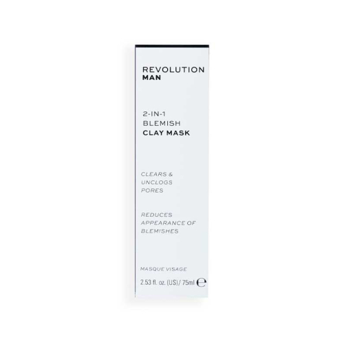 Revolution Man - Maschera viso anti-macchia 2 in 1 Blemesh Clay Mask