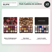 Revolution - Pack 3 palette di ombre Forever Flawless