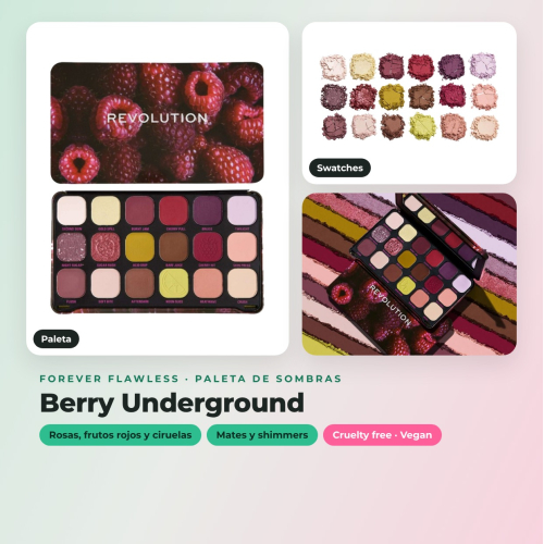 Revolution - Pack 3 palette di ombre Forever Flawless
