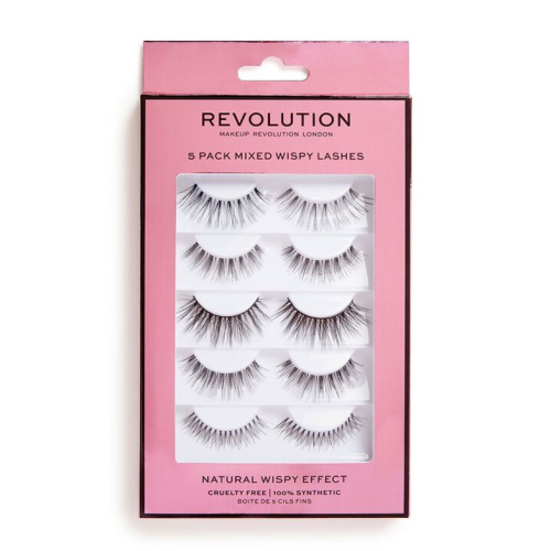 Revolution - Pack di 5 ciglia finte Mixed Wispy Lashes