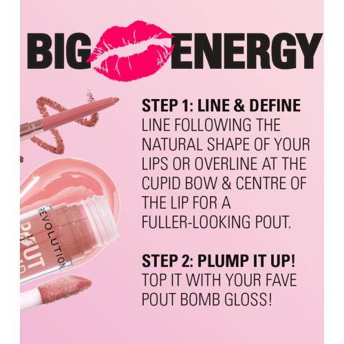 Revolution - Matita labbra Pout Liner - Glaze Clear