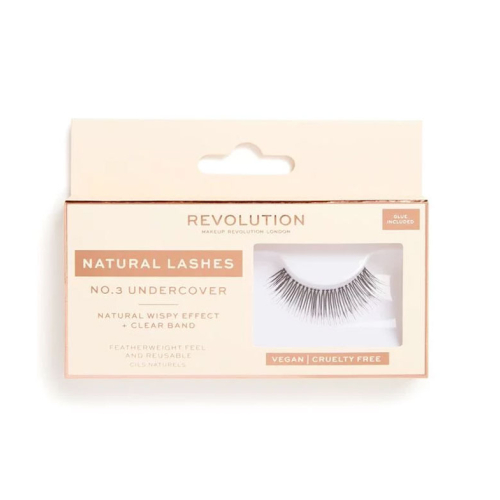 Revolution - Ciglia finte Natural Lashes - Nº.3 Undercover