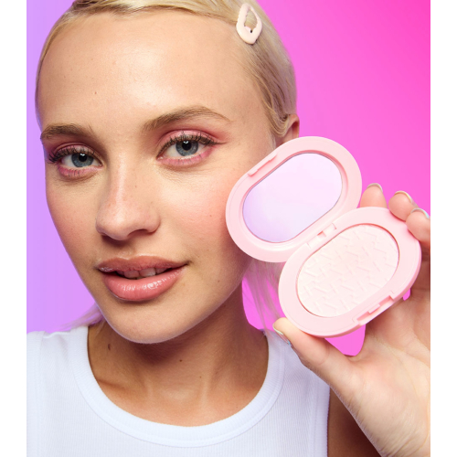 Makeup Revolution - Cipria compatta + adesivo per cellulare Powder Pops - Rose