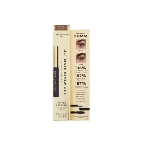 Revolution Pro - Gel per sopracciglia Ultimate Brow - Medium Brown