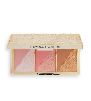Revolution Pro - Palette viso Crystal Luxe  - Peach Royale