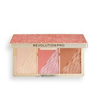 Revolution Pro - Palette viso Crystal Luxe  - Rose Fresco