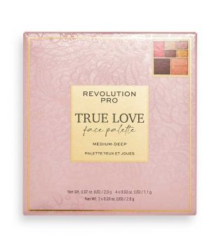 Revolution Pro - Palette viso True Love - Medium-Deep
