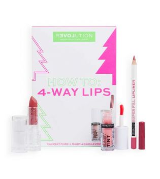 Revolution Relove - Set regalo How To: 4-Way Lips