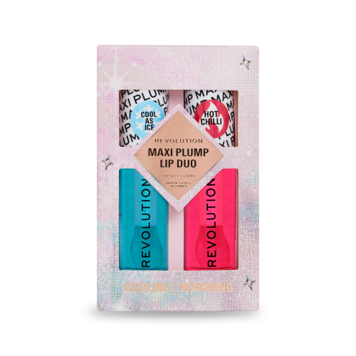 Revolution - Set lucidalabbra Maxi Plump Lip Duo - Maxi Plump Cool As Ice +  Maxi Plump Hot As Chilli