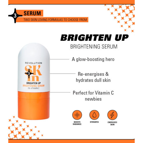 Revolution Skin - *Be Bright* - Siero viso illuminante con il 3% di vitamina C Brighten Up