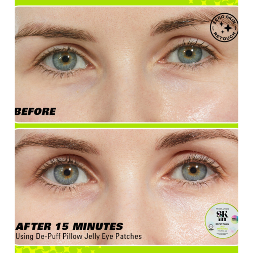 Revolution Skin - Patch contorno occhi in idrogel con acido ialuronico Jelly De-Puff Pillow