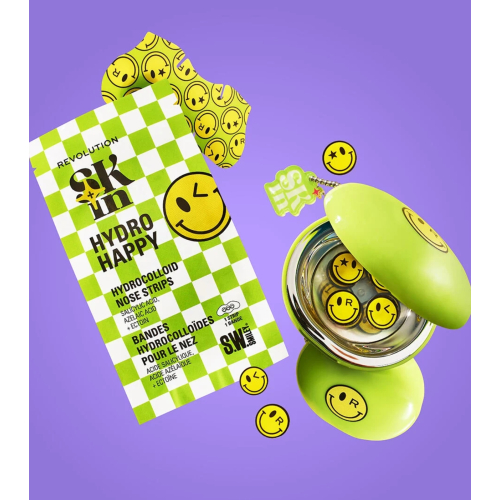Revolution Skin - *S.W.Smiley* - Cerotti per brufoli + custodia Happy Dots Hydrocolloid
