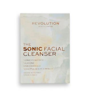 Revolution Skincare - Spazzola per la pulizia del viso in silicone ricaricabile con alimentazione sonica USB